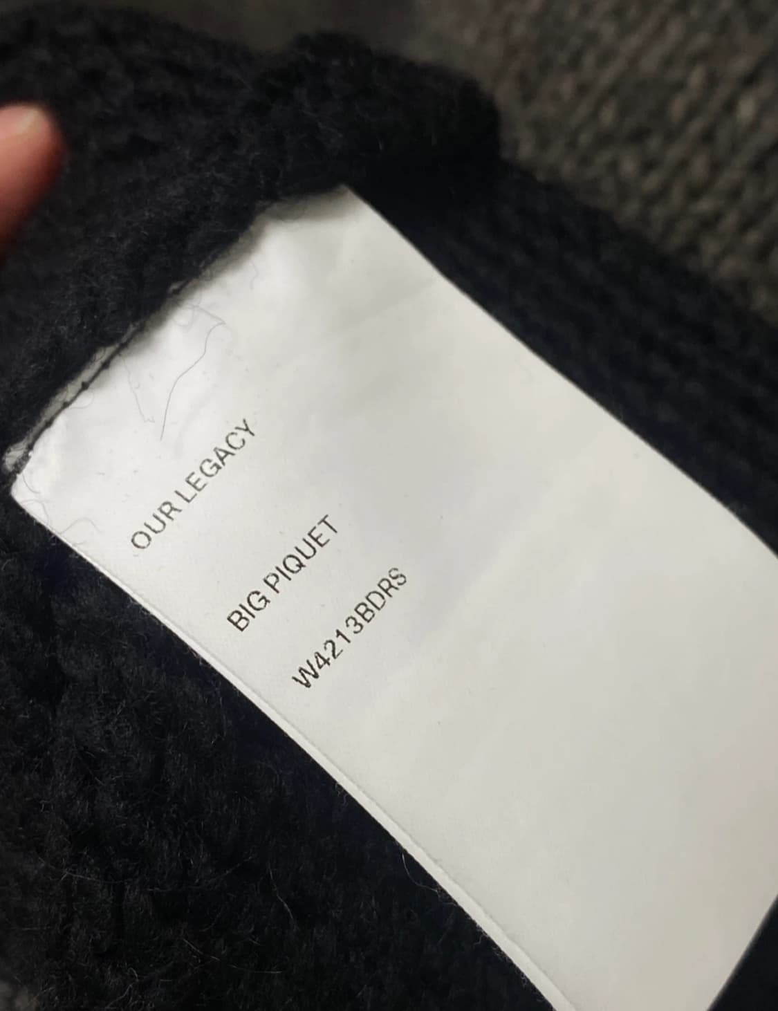 아워레가시 빅피케 니트 상품이미지4