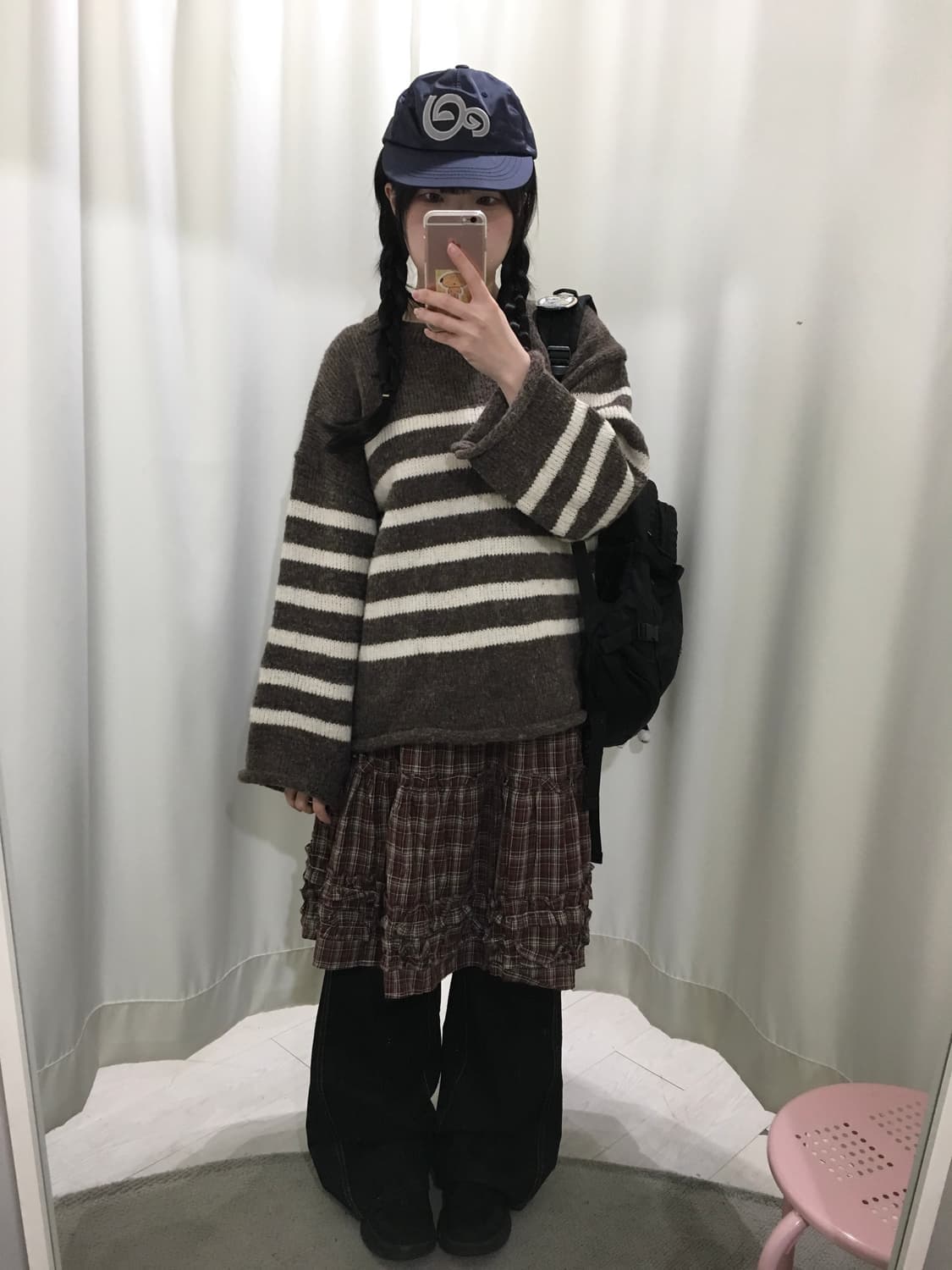 오버핏 스트라이프 니트 상품이미지3