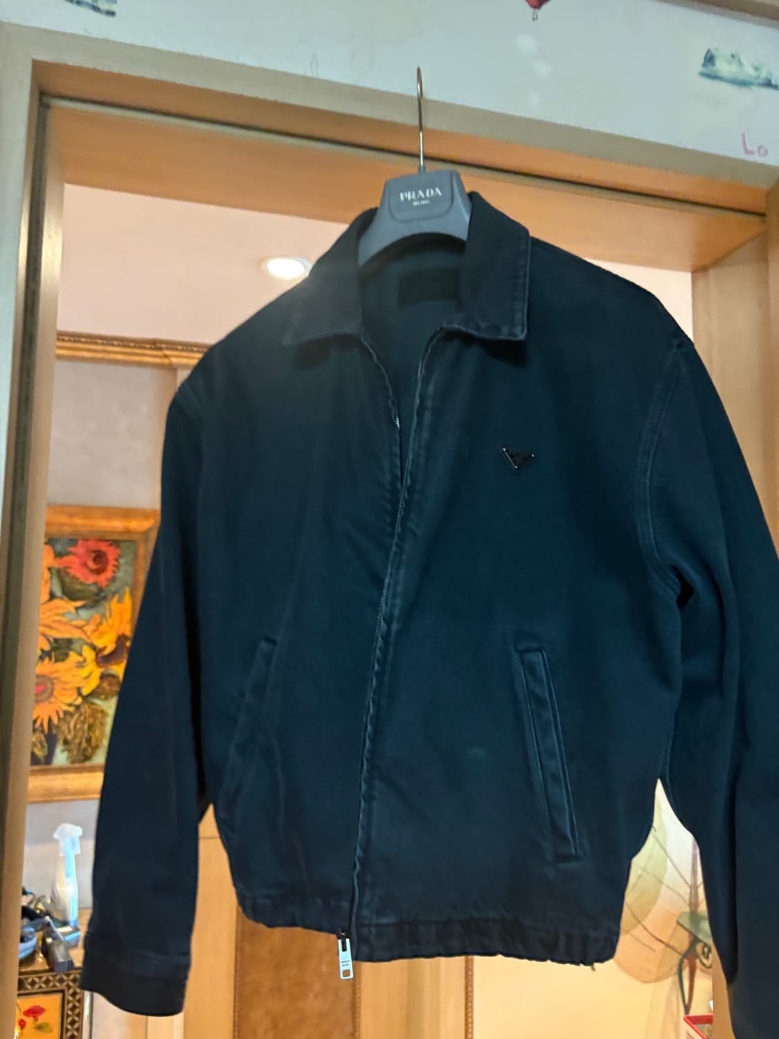 프라다 데님 자켓 옵시디언 L 사이즈 팝니다. 상품이미지4