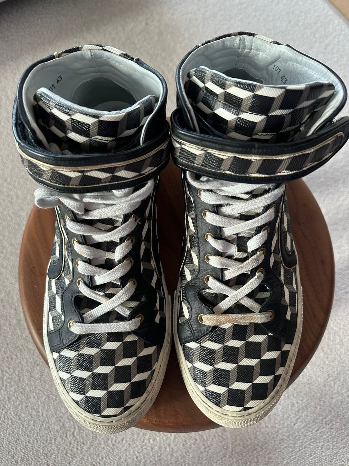 PIERRE HARDY CUBE BOX LEATHER HIGH TOP 상품이미지3