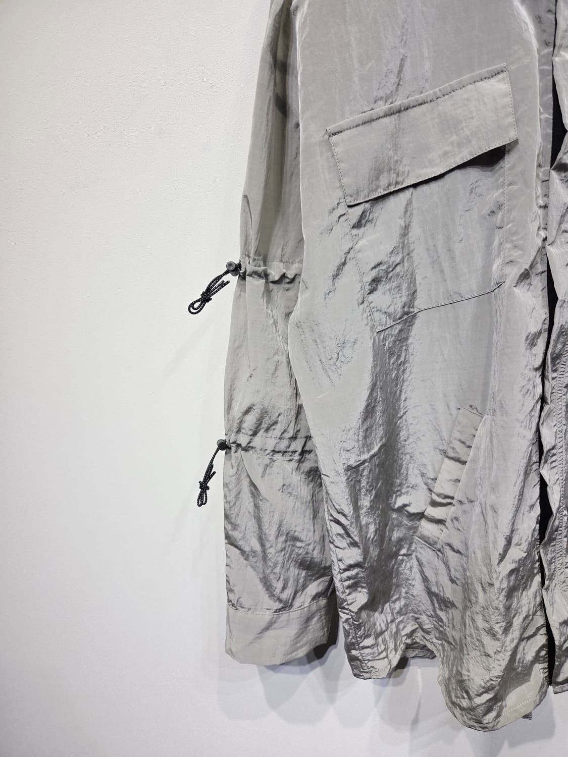 라우코하우스(Raucohouse) 소매 스트링 크링클 셔츠 자켓 상품이미지4