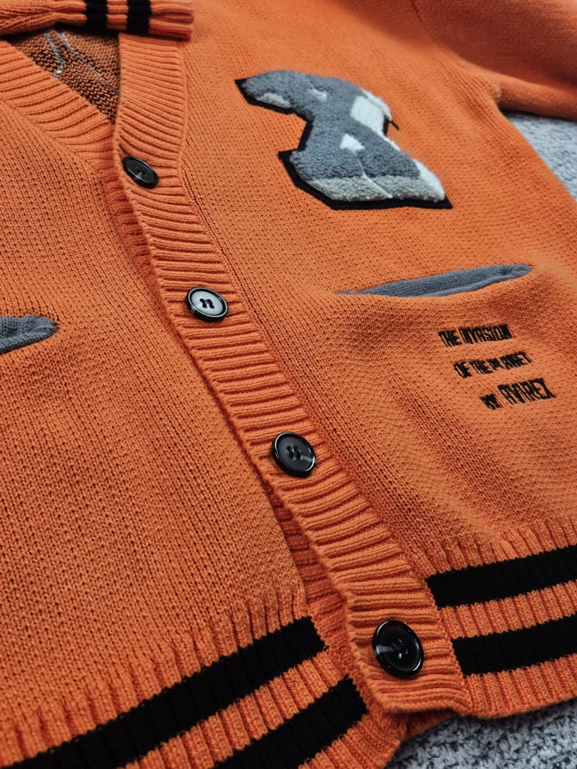 아비렉스 패칭 AVX 바시티 니트 가디건 ( M ) / 10498 상품이미지8