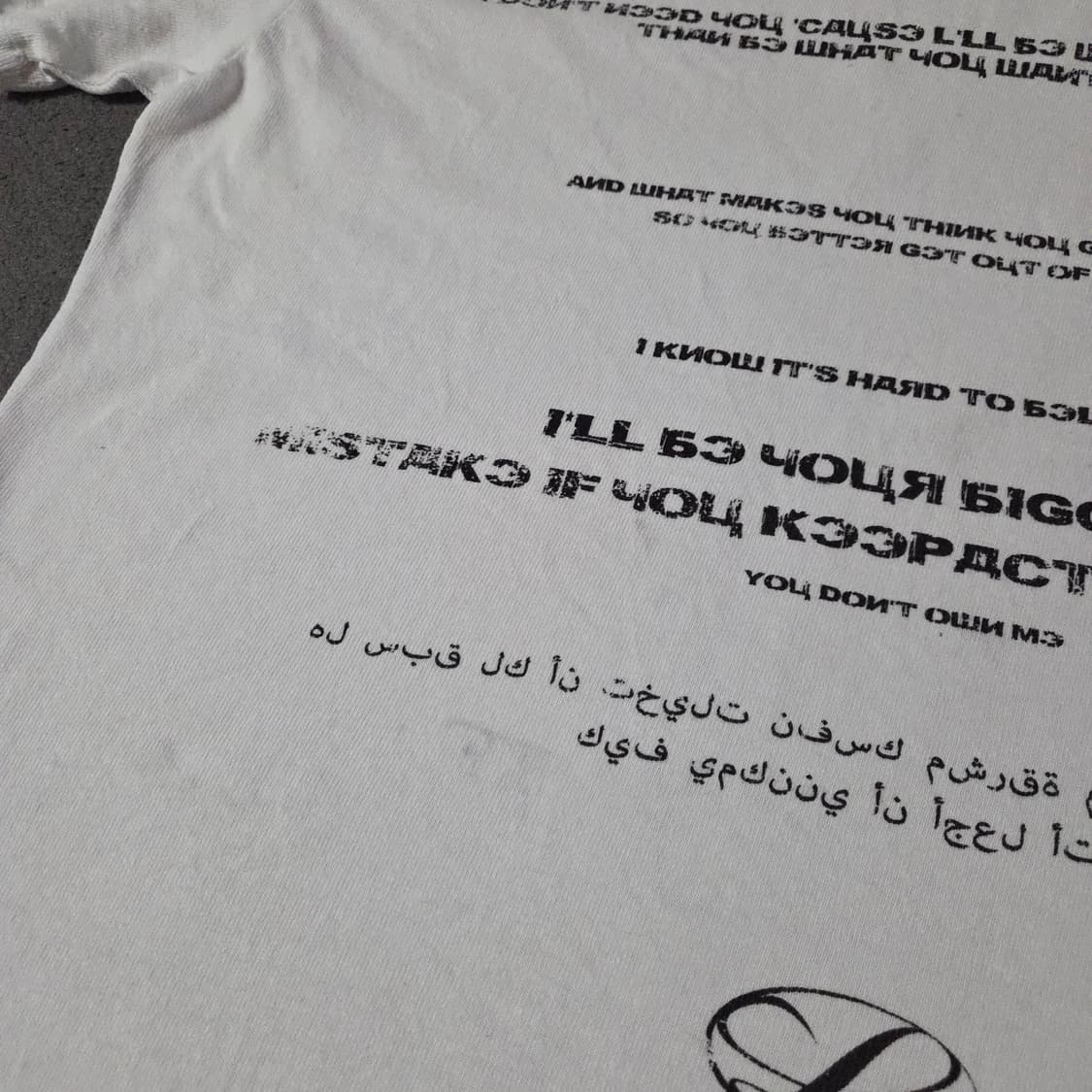 레시토 디스트로이드 오버사이즈 로고 반팔 티셔츠 상품이미지8