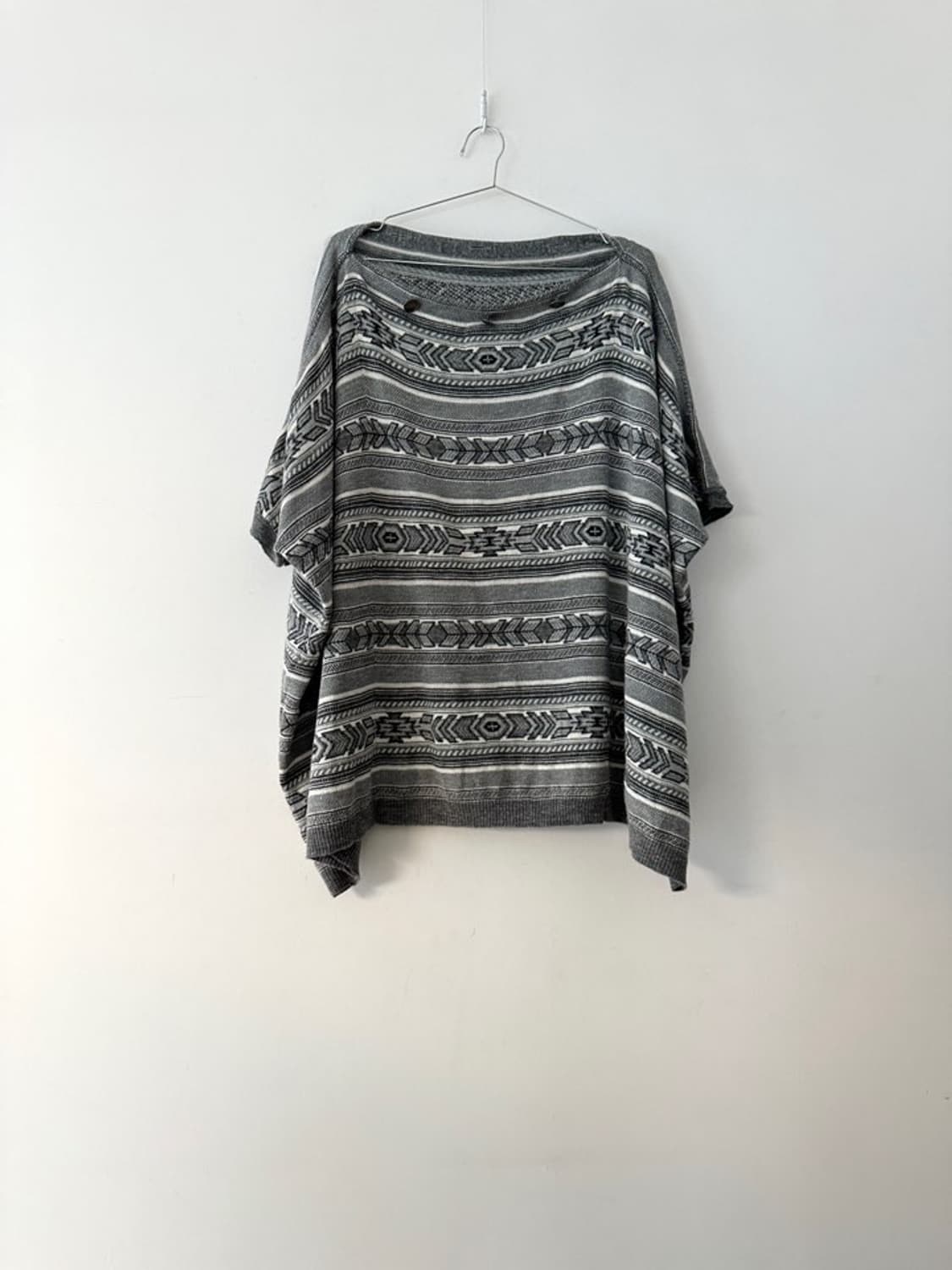 Shoulder open ston point half knit 상품이미지1