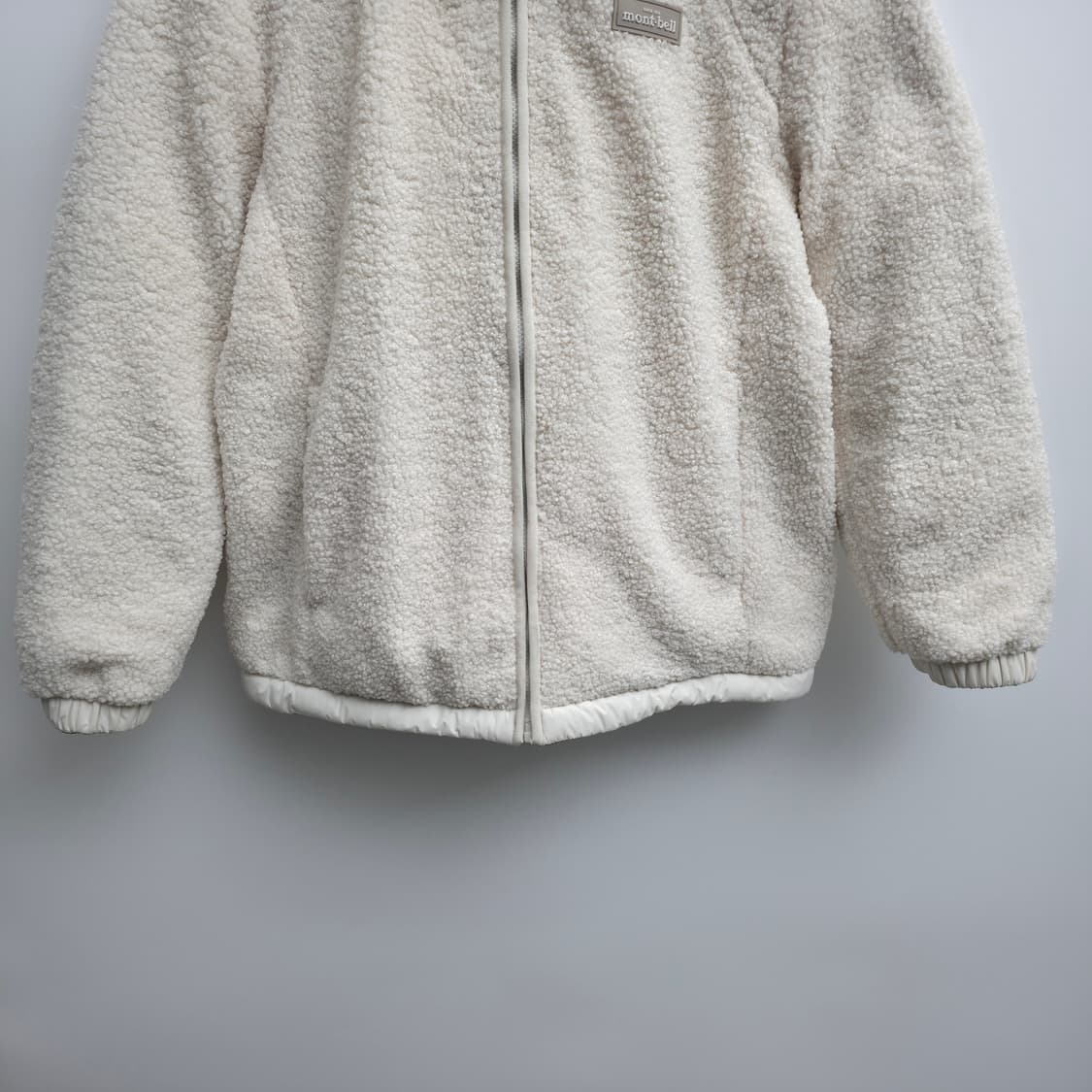 [L] 몽벨 리버시블 후리스 패딩 아이보리 상품이미지3