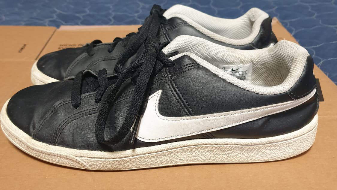 나이키 코트 로얄 레더 스니커즈 검횐 (255) 상품이미지2