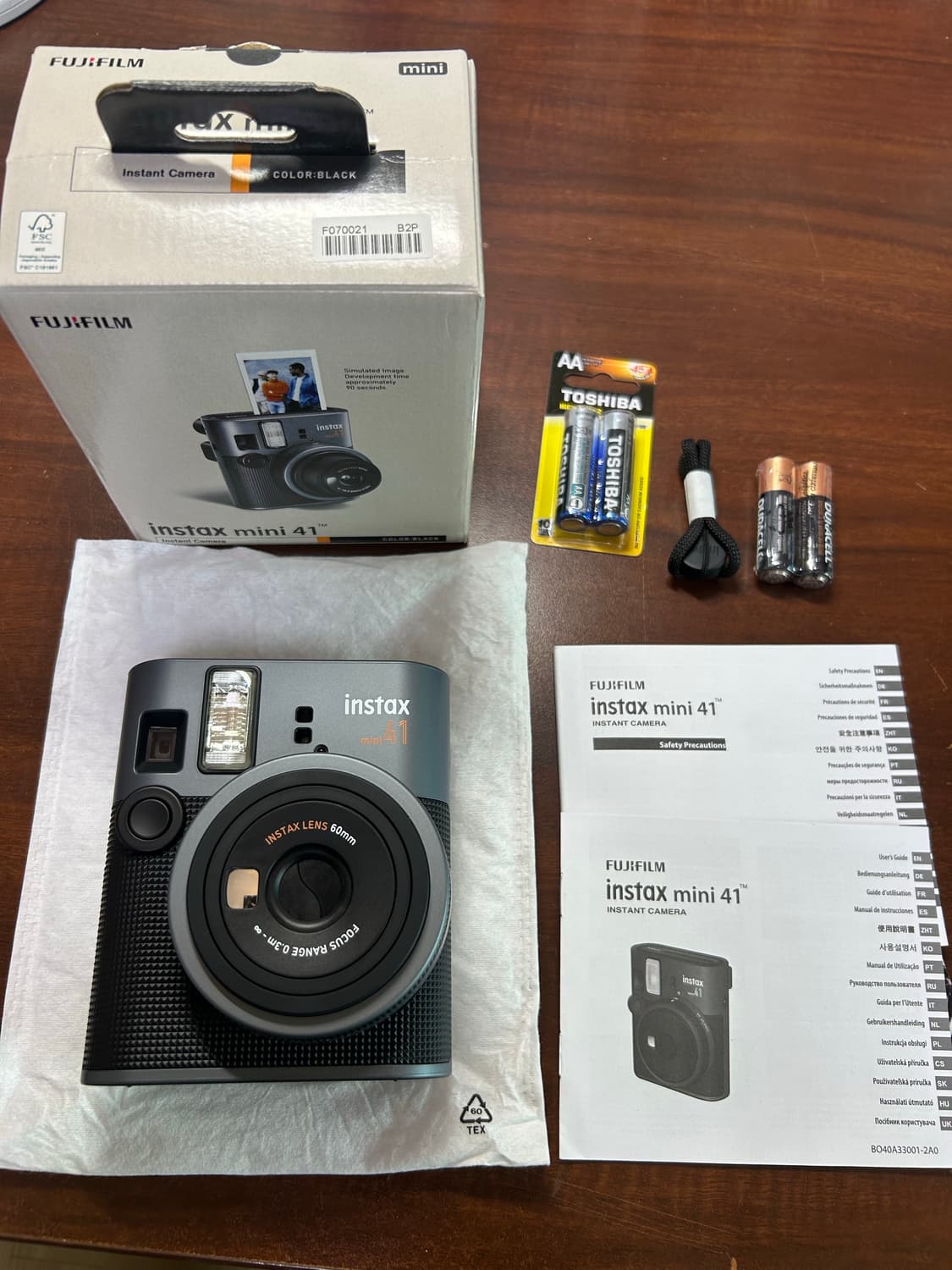 후지필름 인스탁스 미니 41 새상품 (미사용) 풀구성 판매 상품이미지3