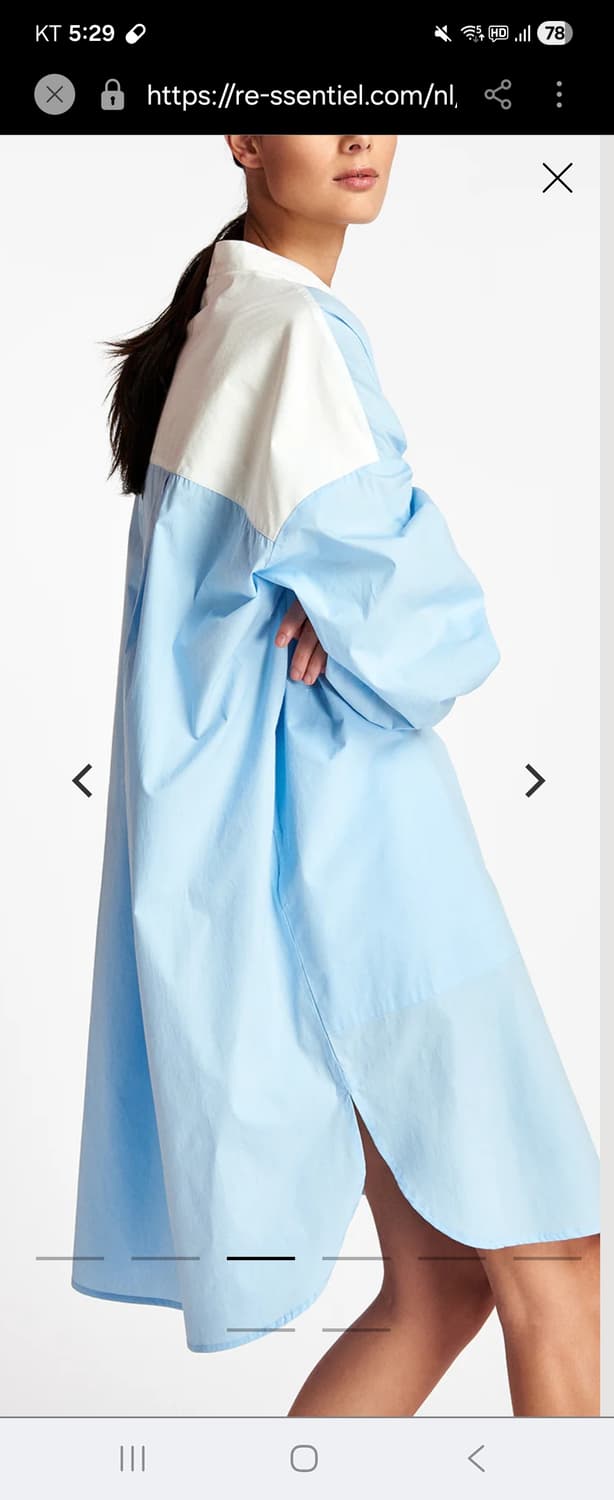 에센셜  Lichtblauwe oversized juroversiz 상품이미지5