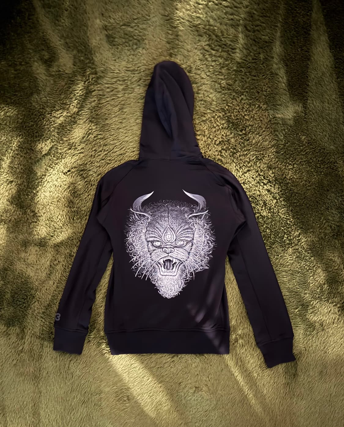 Y-3 요지 야마모토 뉴질랜드 올블랙스 헌정 후디 블랙 상품이미지1