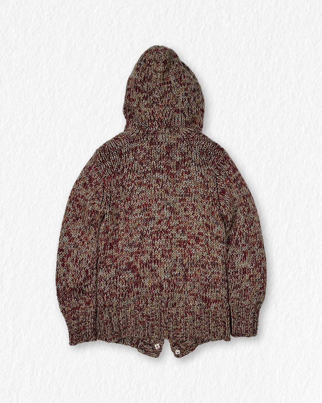 빈티지 에스닉 떡볶이 니트 후드점퍼 상품이미지2