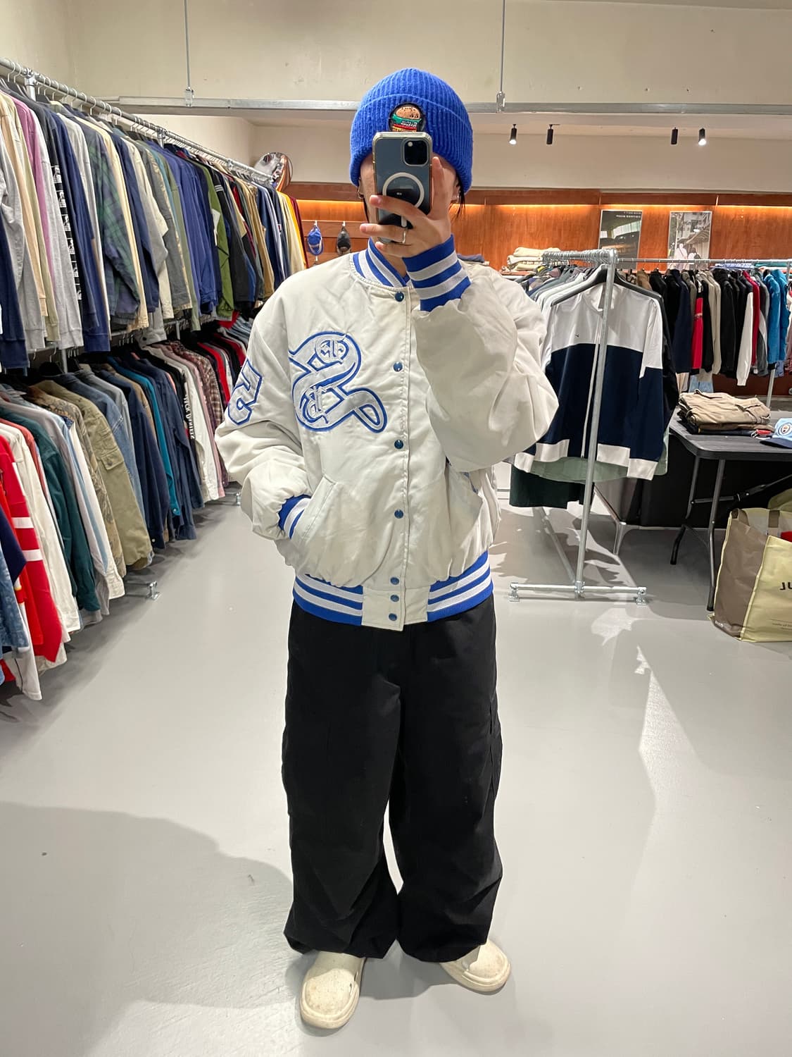 빈티지 베이스볼 나일론 자켓   상품이미지2