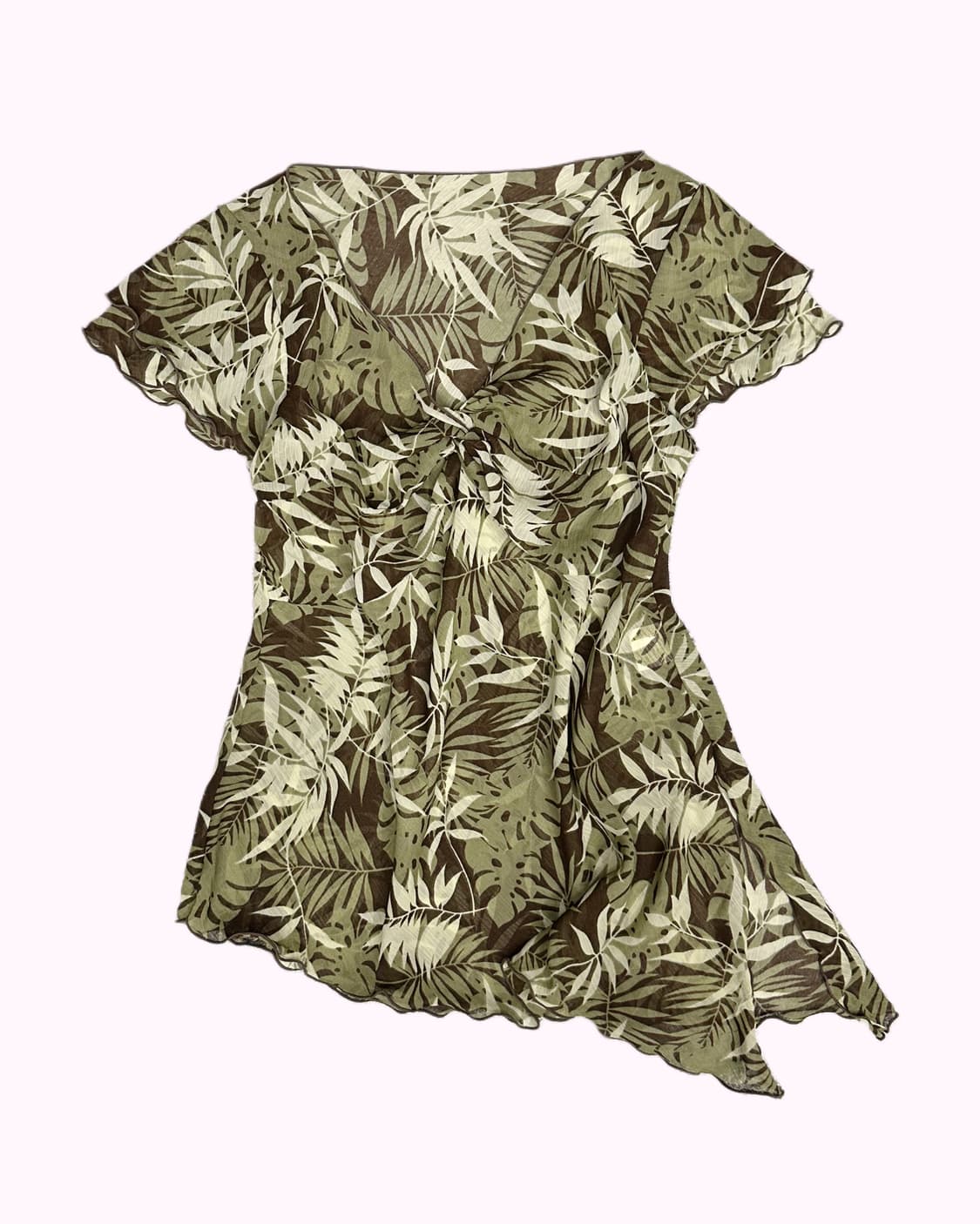 green tree pattern blouse 상품이미지1