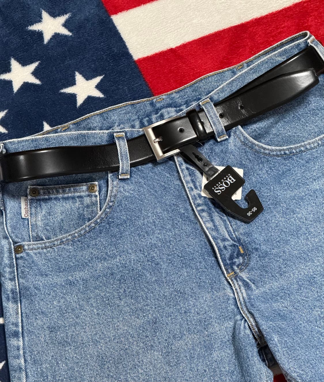 휴고보스 레더벨트 Hugo boss vintage leather belt 상품이미지4