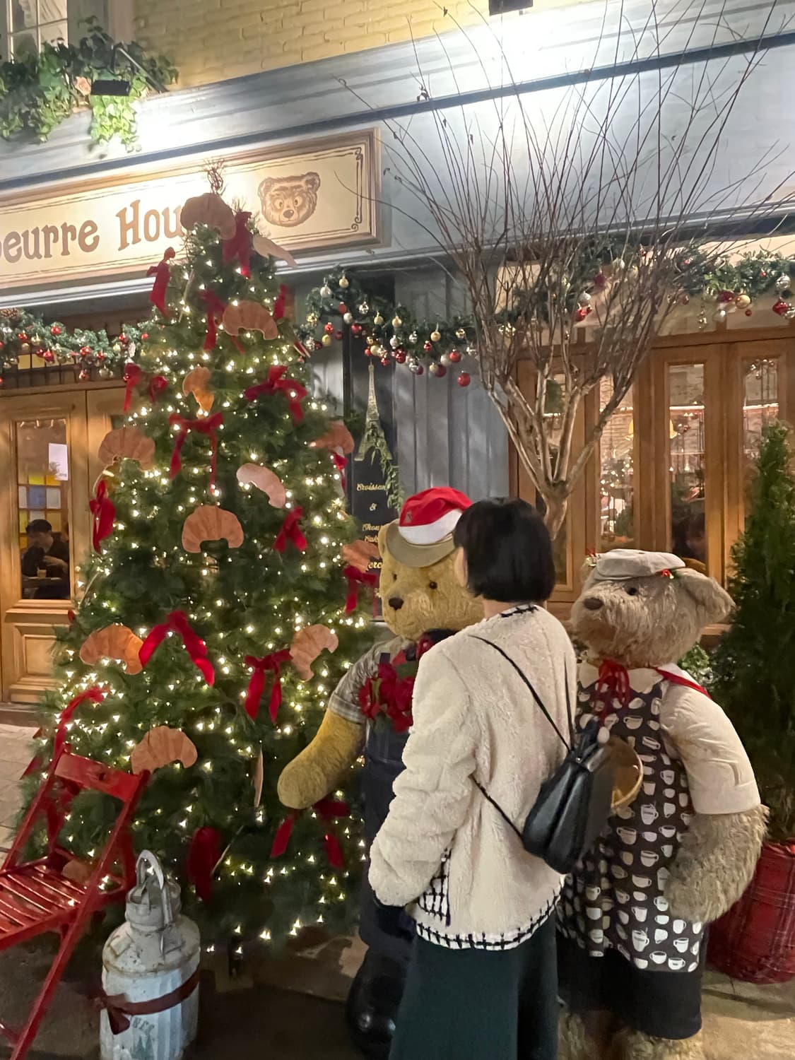 리본타이 나흐나흐 시어링 트위드 자켓 상품이미지4