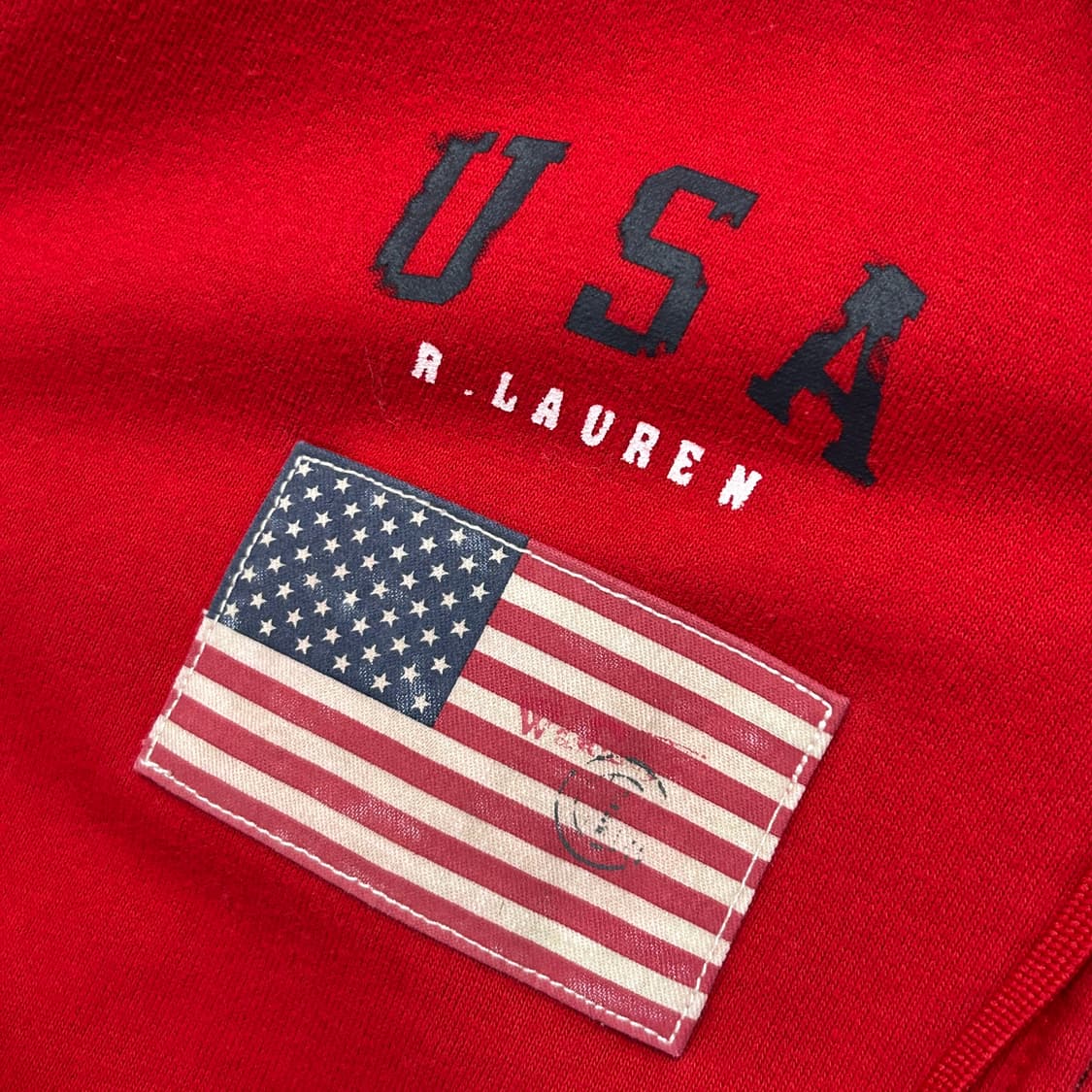 폴로 우먼스 빅포니 성조기 후드집업(L) 상품이미지5