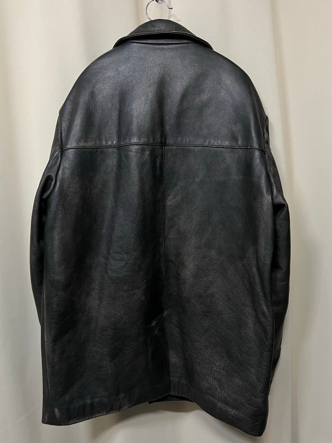 자라 리미티드 빈티지 이펙트 레더 카 코트 M 상품이미지7