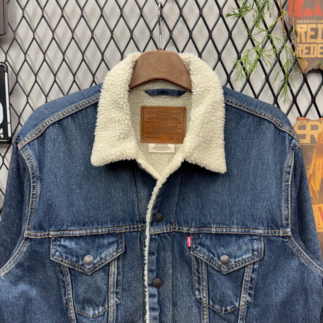 리바이스 타입 3 쉐르파 진청 데님 트러커 자켓 상품이미지3
