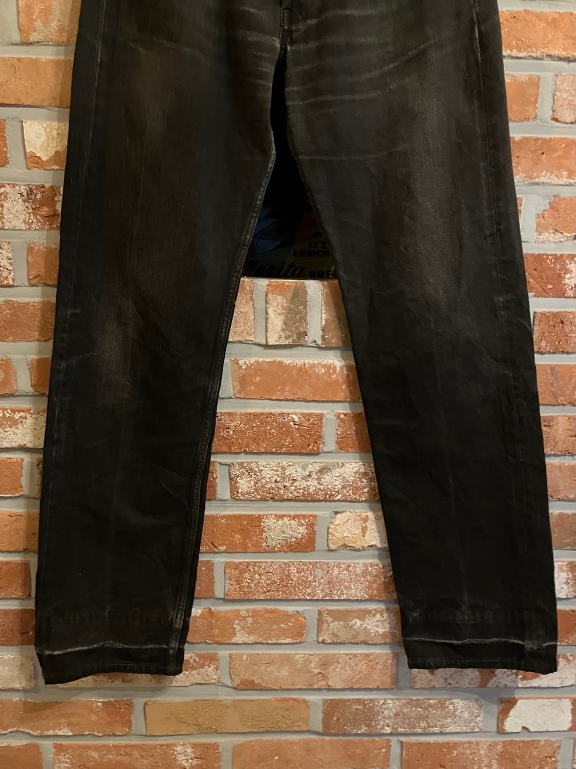 90s USA 빈티지 리바이스 501 0660 블랙진 흑청 데님 팬츠 상품이미지4