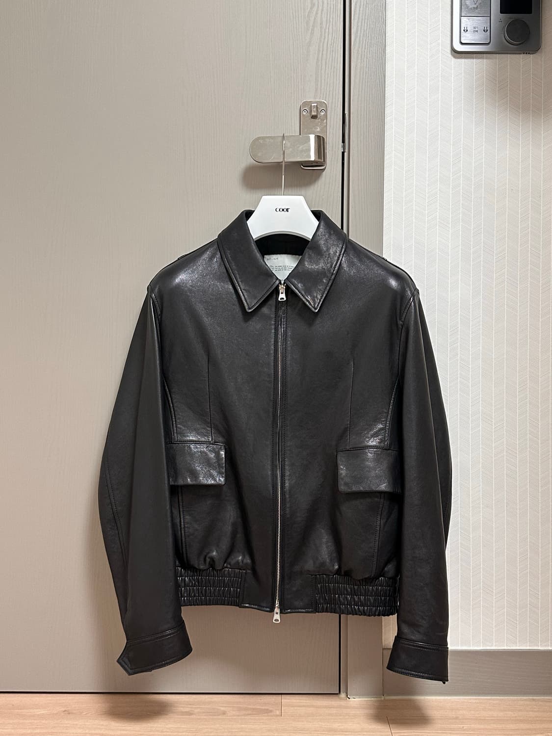 벨리에 다이에그널 레더 블루종 - 블랙 100 상품이미지1