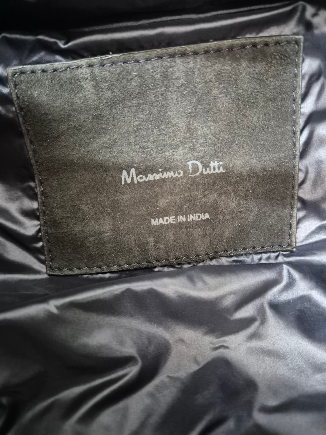 마시모두띠(Massimo Dutti) 경량 스웨이드 패딩 자켓 L 판매합 상품이미지4