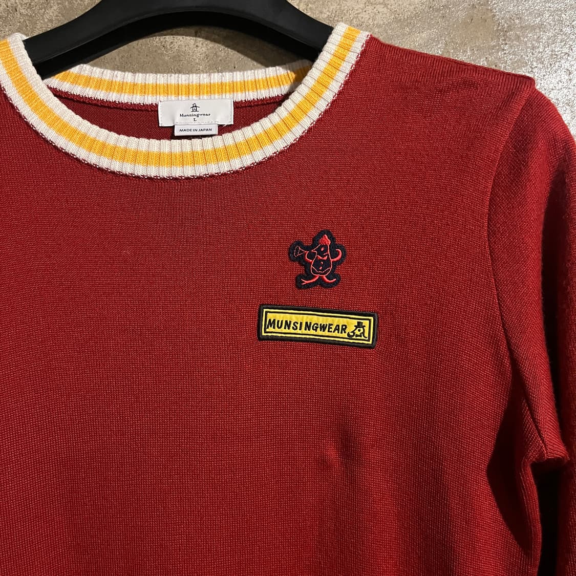 먼싱웨어 라운드 니트 상품이미지2