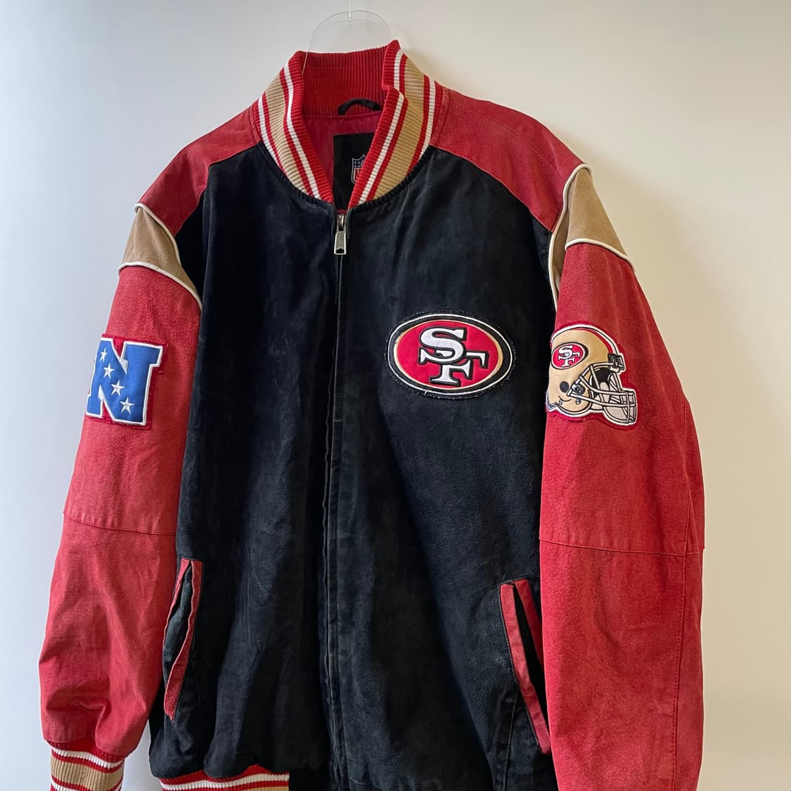 앤에프엘 포티 나이너스 가죽 스웨이드 봄버자켓 상품이미지4