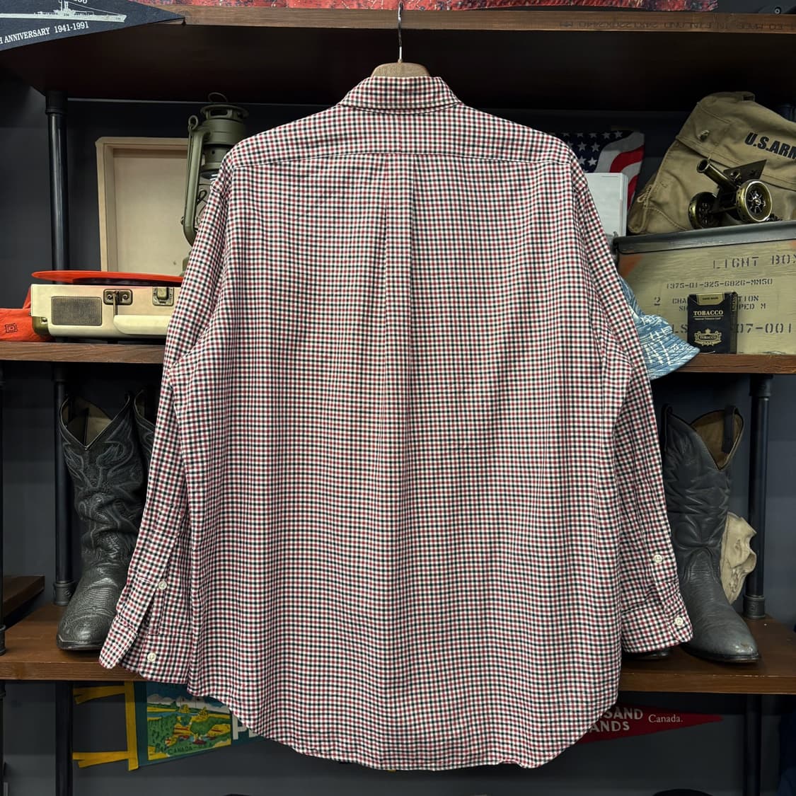 폴로 랄프로렌 클래식 마이크로 깅엄체크 버튼다운 셔츠 코튼트윌 N658 상품이미지2