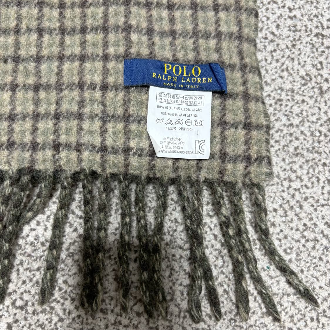 [택포,울80] 폴로 랄프로렌 이태리 투웨이 머플러 목도리 [A+] 상품이미지3