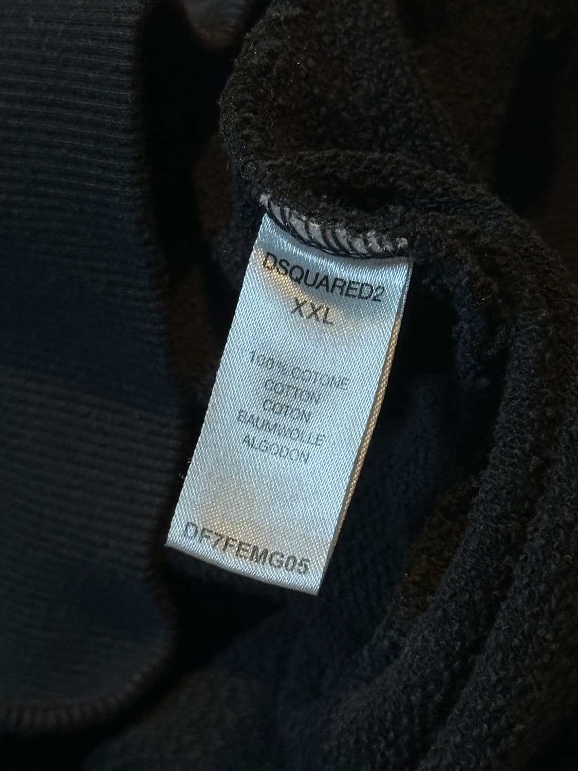 디스퀘어드2 스펠로고 맨투맨 블랙 상품이미지5