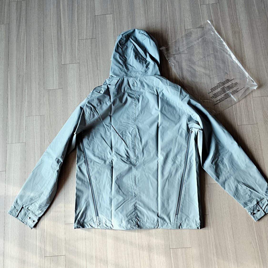 XL 105 새제품) 산산기어 지퍼 자켓 바람막이 제이드 카키 상품이미지6