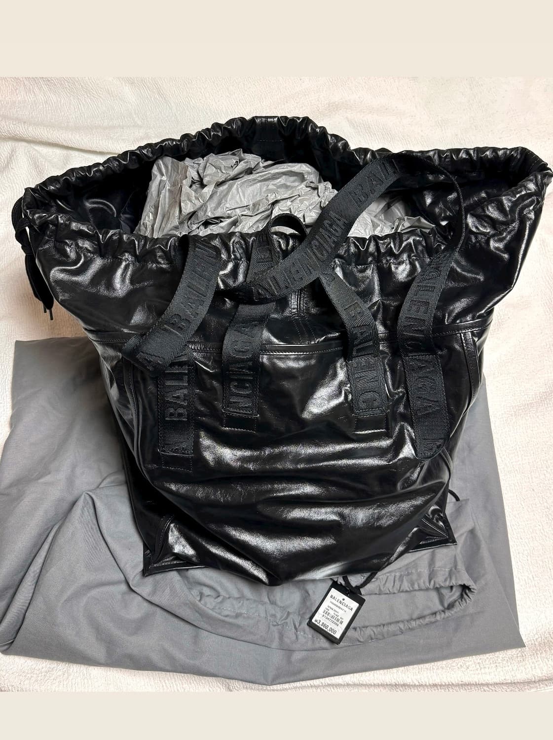 발렌시아가 카고 토트백 라지 블랙 상품이미지9