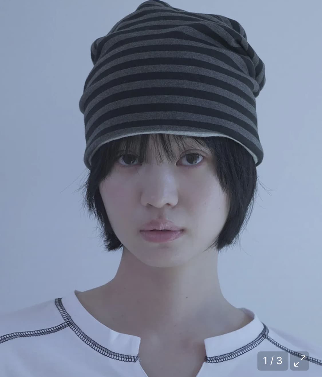 세릭 리버서블 비니 차콜 상품이미지2