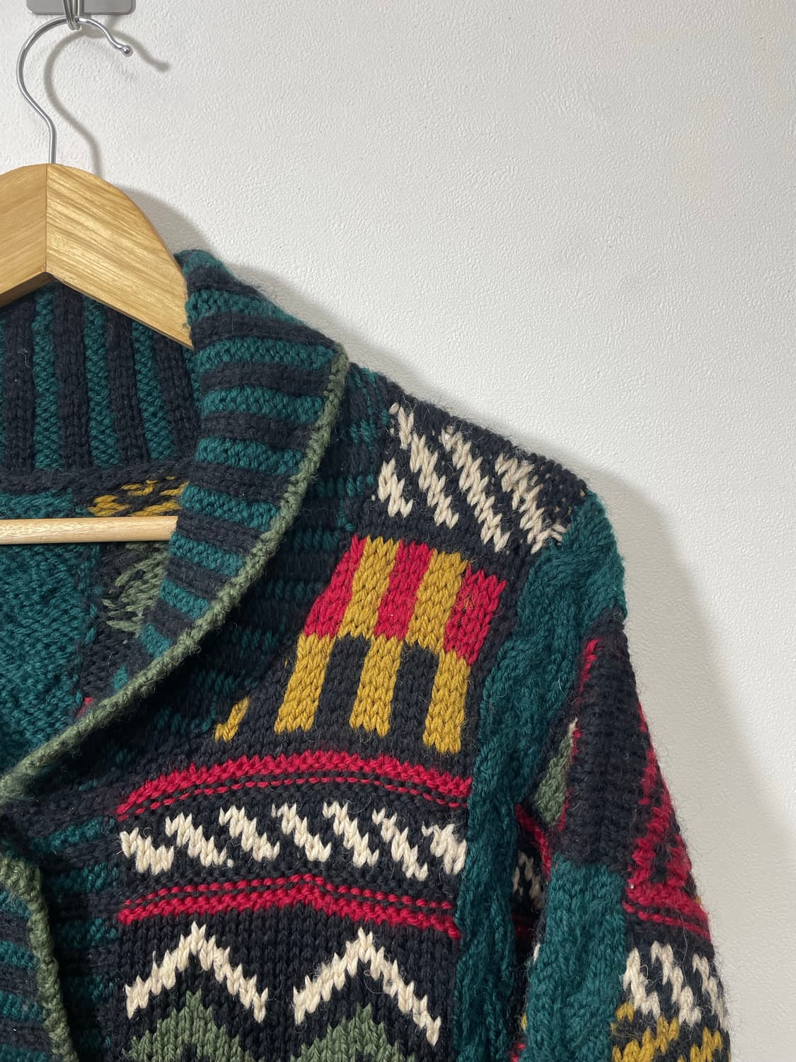 빈티지 패턴 떡볶이 가디건 Free - K19  상품이미지3