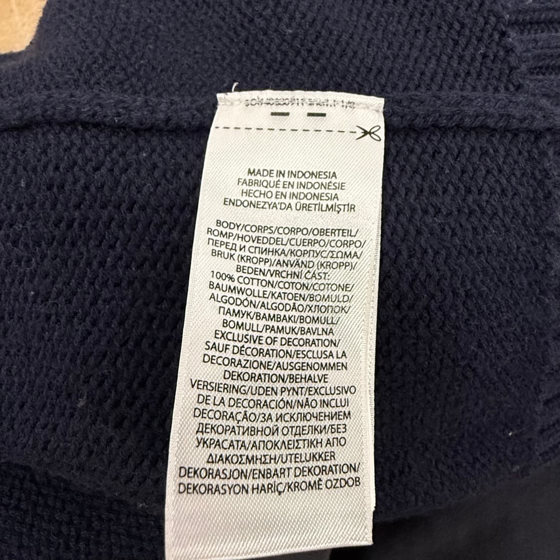 폴로 랄프로렌 네이비 니트 집업  상품이미지6