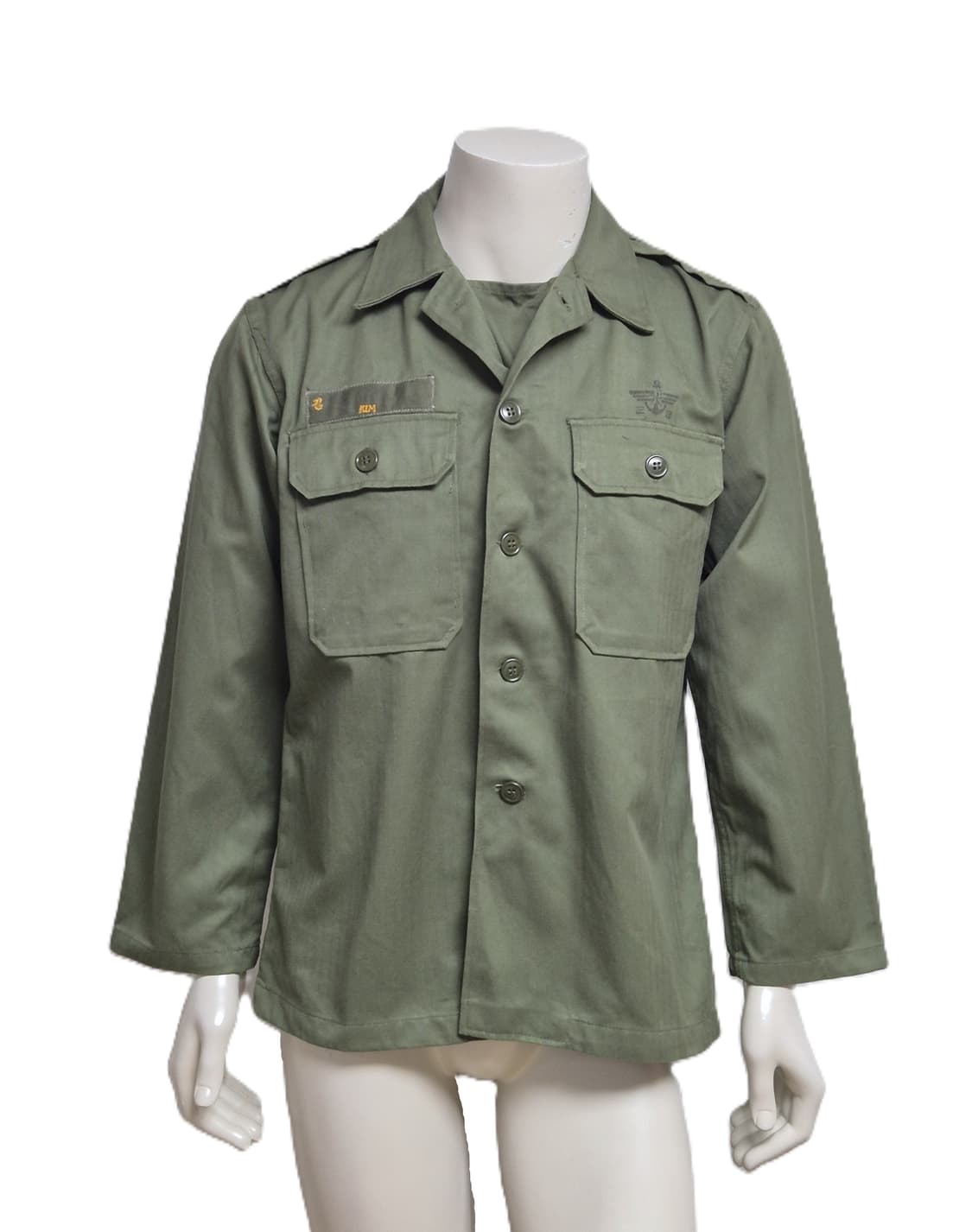 육군 구형 70년대 민무늬 전투복 상의 자켓 (L) 상품이미지1