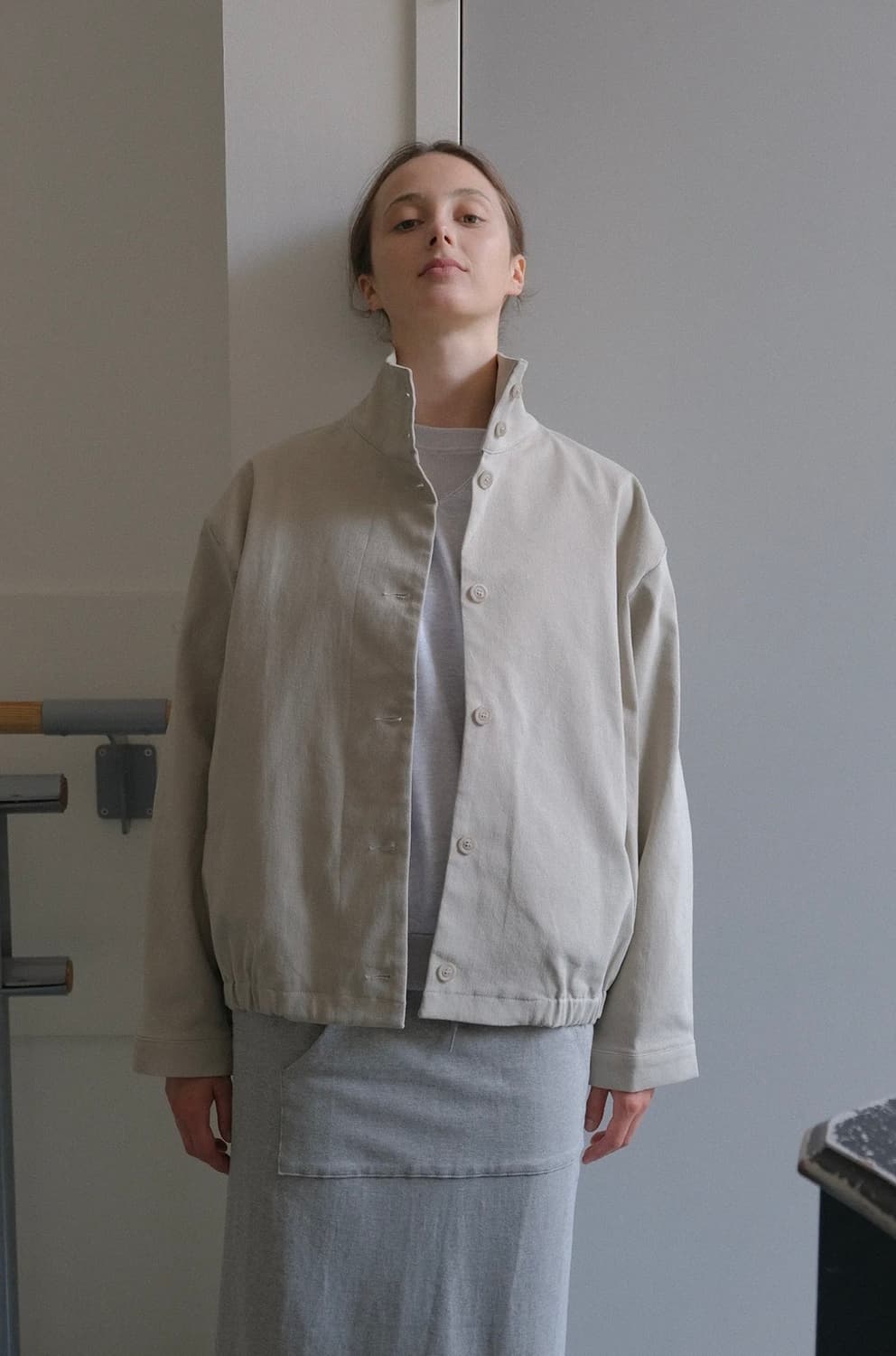 페스토) 하이넥 자켓 포그 상품이미지4