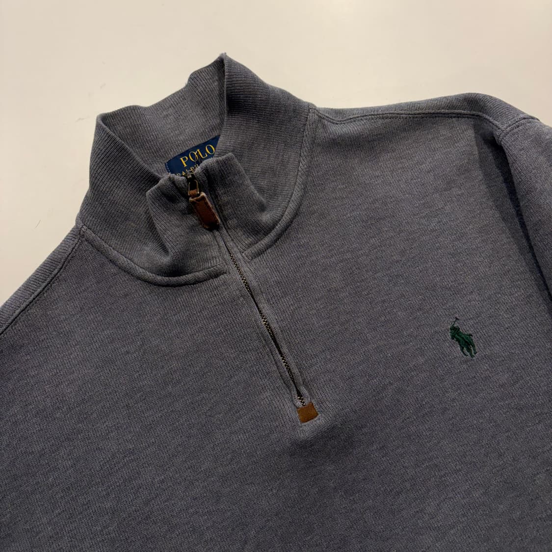 [L] 폴로 랄프로렌 반집업 하프넥 맨투맨 딥그레이 D310 상품이미지3