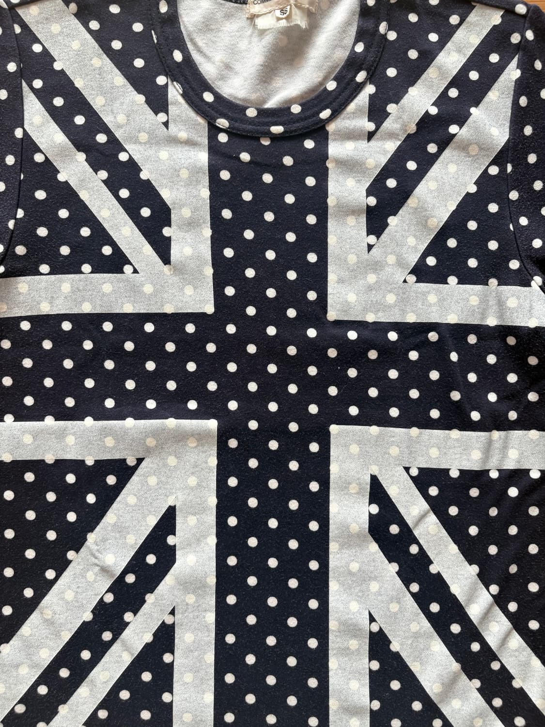 꼼데가르송 도트 유니온 잭 반팔 티셔츠 상품이미지5