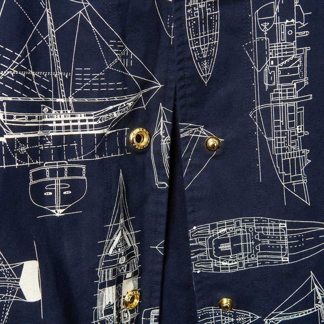 [M] 00s 로렌 USRL 마린 서플라이 디비젼 블루프린트 커버올  상품이미지3