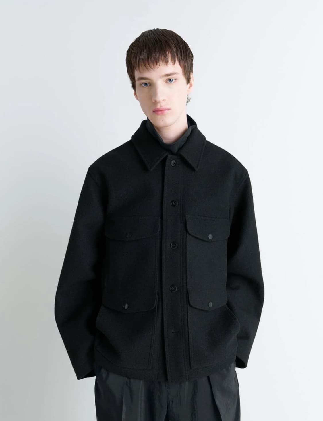 [48] 25FW 르메르 유틸리티 자켓 블랙 상품이미지1
