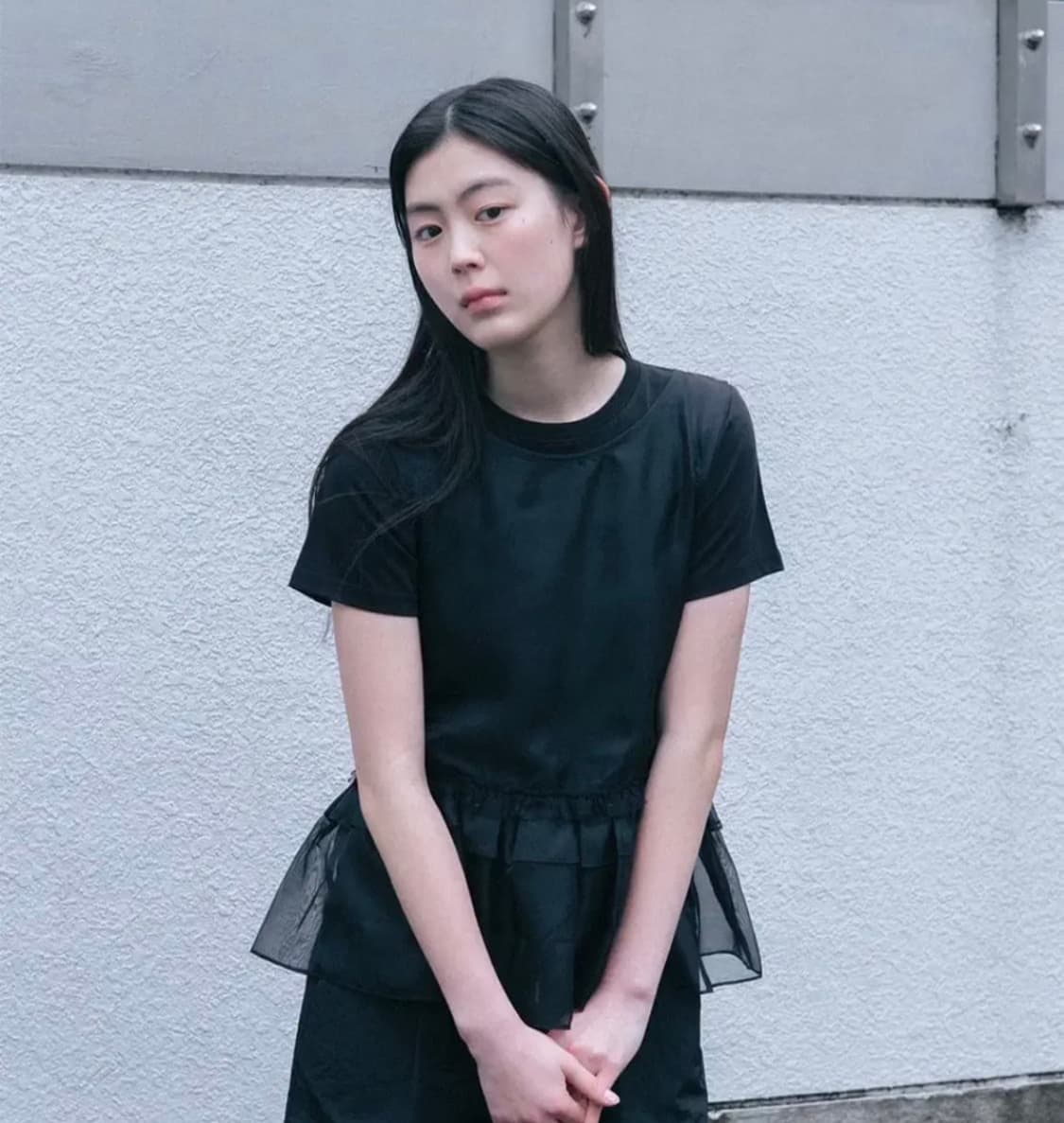 오헤시오 frill lace layered sleeveless top 상품이미지4