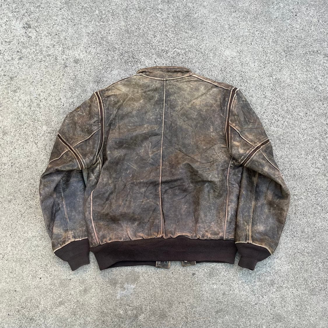 90s Hein Gericke 가죽 라이더 자켓 (100-105) 상품이미지4