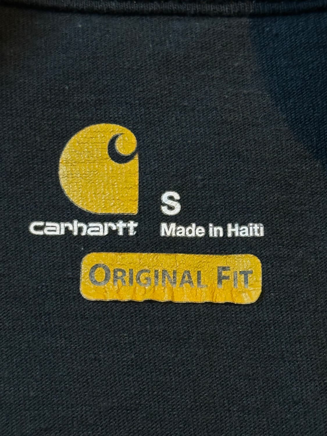칼하트 CARHARTT 오리지널핏 사이드라인 롱슬리브 블랙 상품이미지4