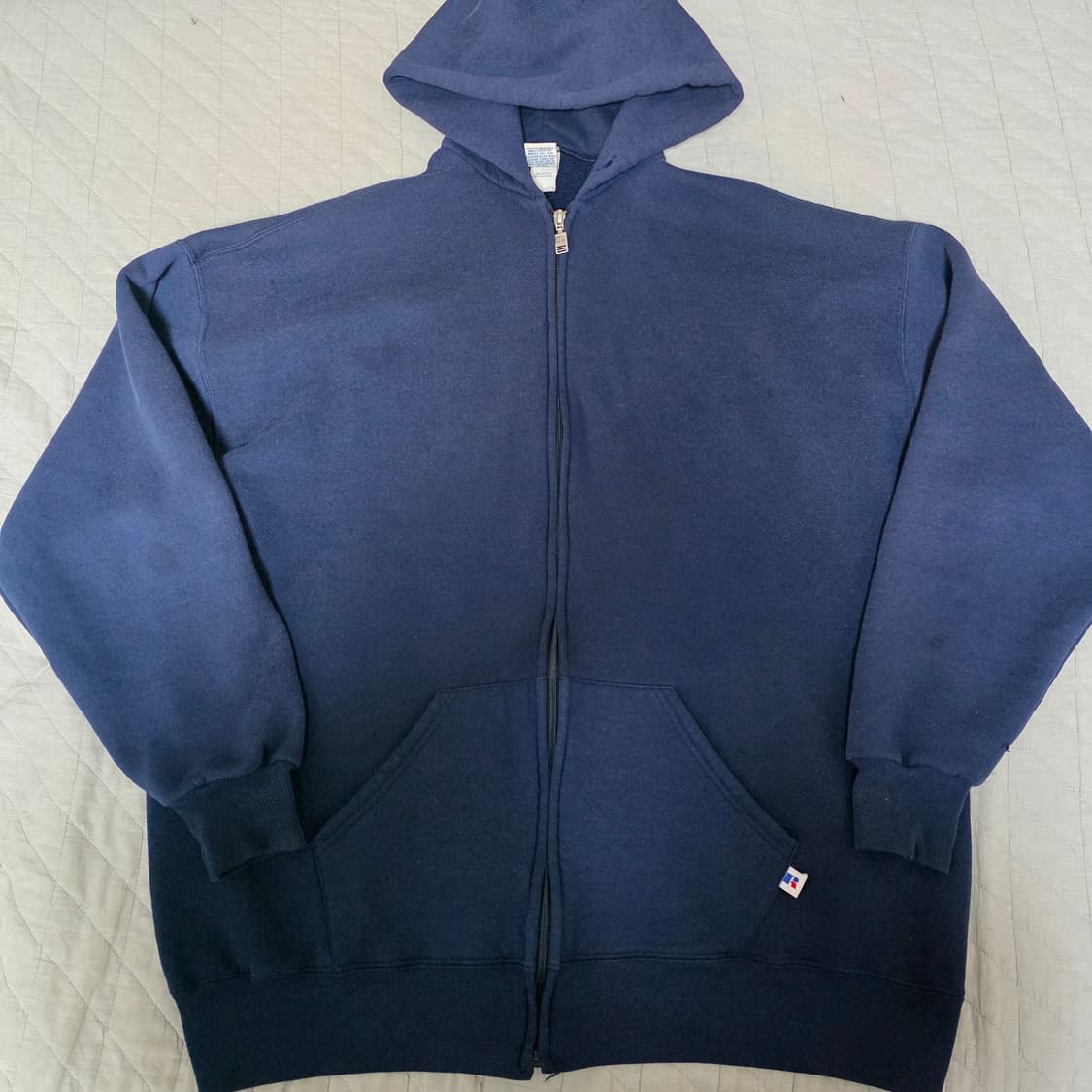 [XXL] 90s 러셀 애슬레틱 후드집업 네이비 스몰핀홀 ver. 9 상품이미지1