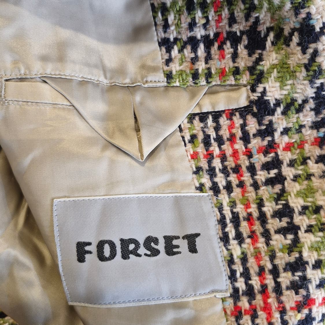 JPN 일본 빈티지 체크 모 블레이저 자켓  상품이미지4