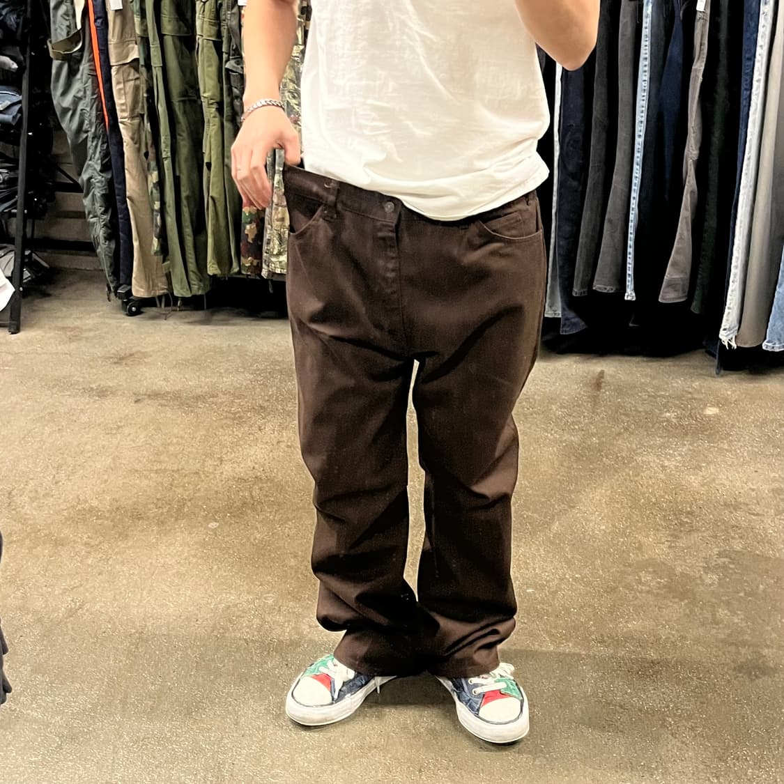 80s USA Levis517 벨바텀 메카닉 팬츠 (38“) 상품이미지2