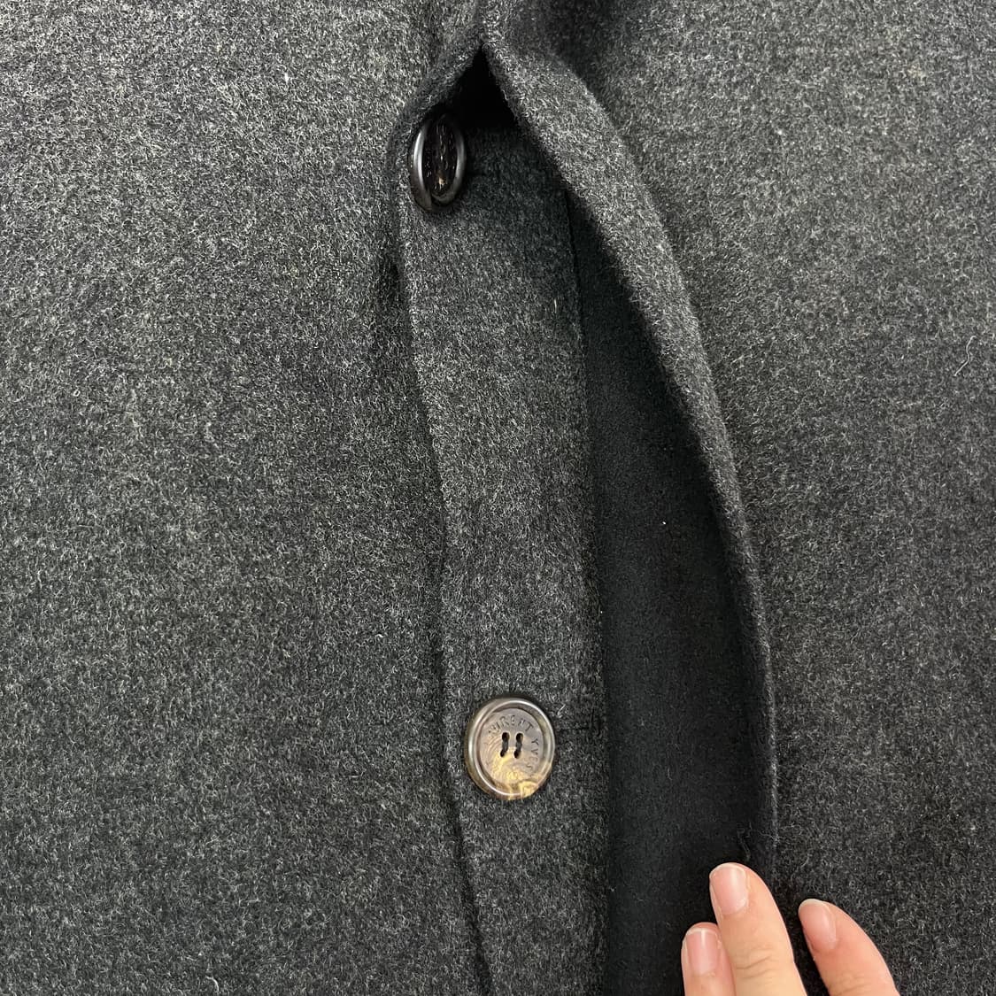 105 입생로랑 90s 싱글 울 코트 상품이미지3