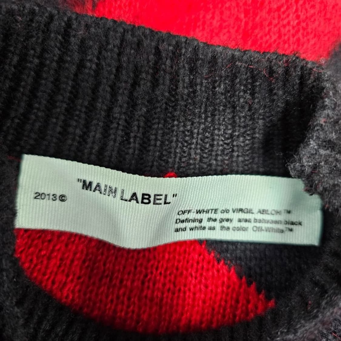 오프화이트 니트 L 상품이미지5