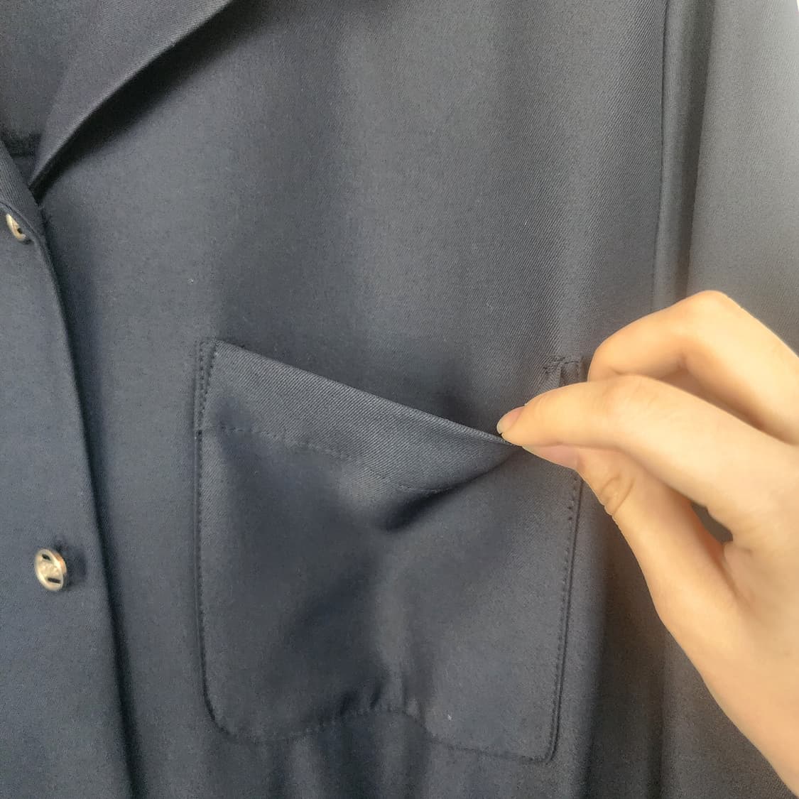 로엠 블랙 긴팔 미니 원피스 상품이미지5