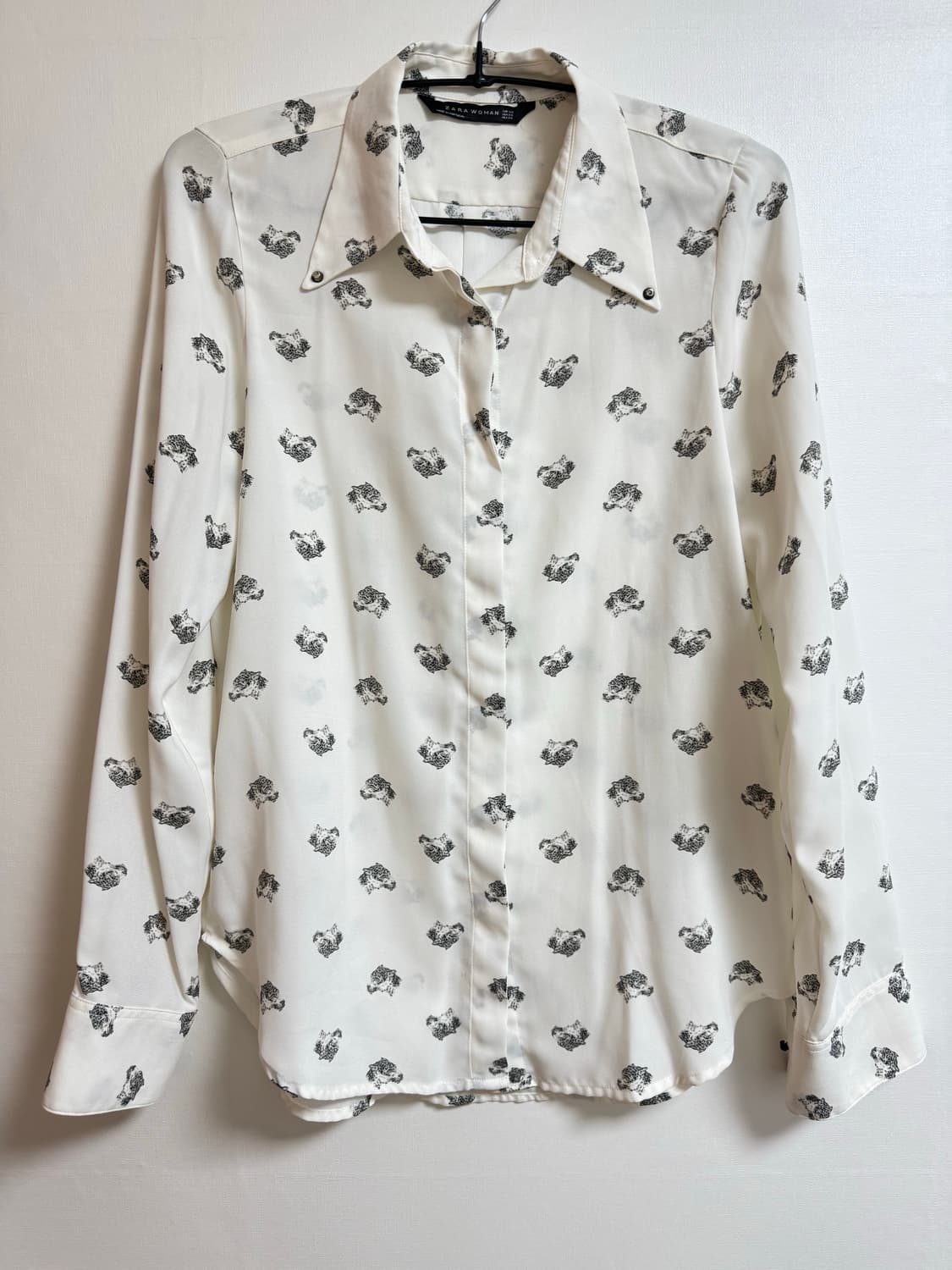 자라 패턴 프린트 블라우스 새제품 상품이미지3